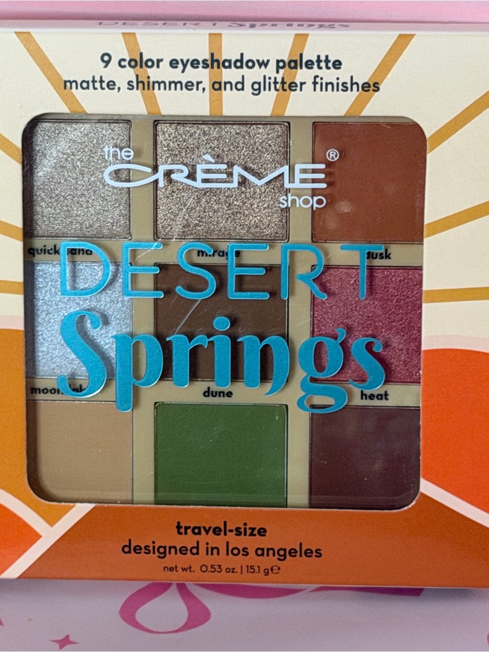 The Crème Shop Desert Springs 9-Color Eyeshadow Palette